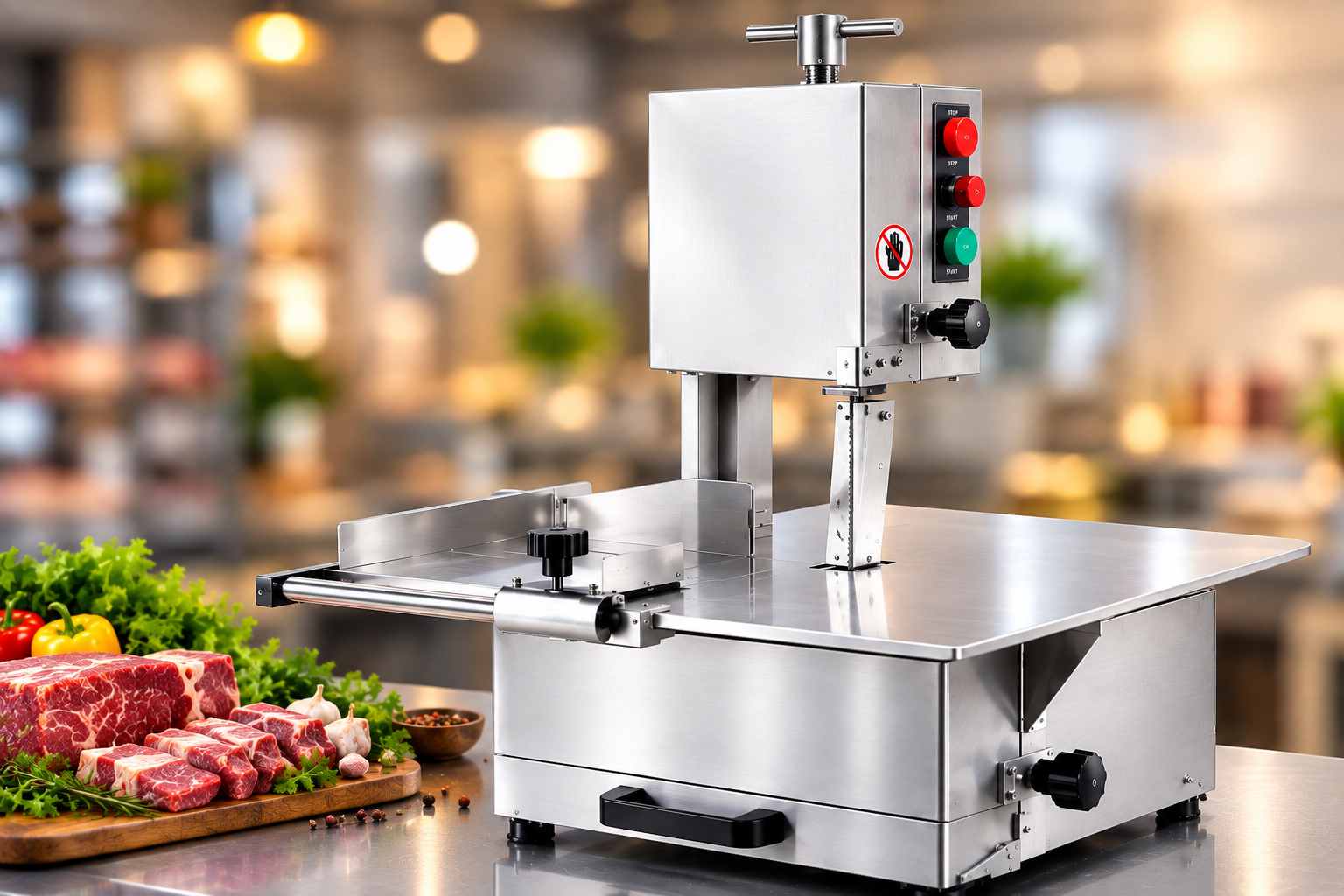 COMMERCIAL MEAT & BONE BAND SAW MACHINE